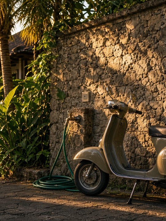Lokasi villa dengan air dan listrik